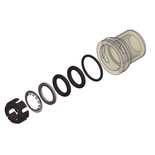 GTF-VSS 12, 1" Push fit rozdeľovacia stanica, nerez