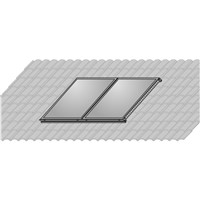 Súprava AluPlus na montáž 2 kolektorov na falcovku