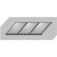 Súprava AluPlus na montáž 3 kolektorov na falcovku