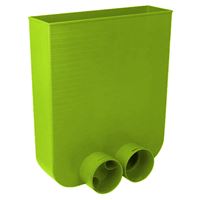 Prípojka na podlahovú mriežku s 1 viečkom a 2 hrdlami DN75/93