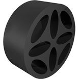 Tlmič hluku a regulátor prietoku na pripájací kus  DN125