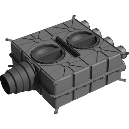 Rozvádzač vzduchu DN125 -180 s 8 hrdlami