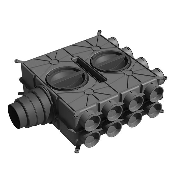 Rozvádzač vzduchu DN125-180, s 16 hrdlami