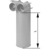 Prípojka na ventil DN 125  na rozvod vzduchu DN 90, 90°