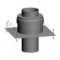 Kryt šachty DN 200 z rúrou vyústenia z ušľachtilej ocele
