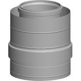 Medzikus nasávania DN 250/350, dĺžka 250 mm