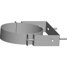 Nástenný držiak DN 350, z ušľachtilej ocele, nastaviteľný