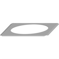 Nástenný kryt DN 400, z ušľachtilej ocele 