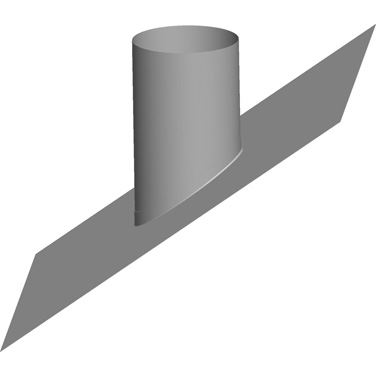 Strešná doska DN 225, so sklonom 40 – 45°