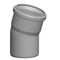 Koleno DN 80 z polypropylénu, 15° 