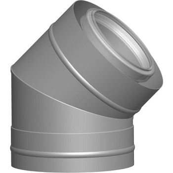 Koleno DN 110/160, 45° na fasádu bílé