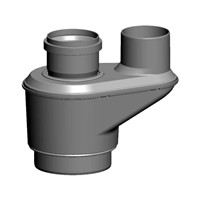 Pripájací adaptér DN 60/100 na 2xDN 110