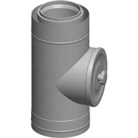 Revízna rúra DN 80/125 na fasádu, 250 mm