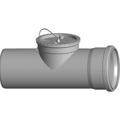 Revízna rúra DN 110  - 250 mm z polypropylénu