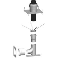 Súprava do šachty DN 110 pre kaskádu kotlov