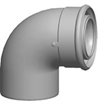 Koleno DN  60/100, 87°biele