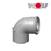 Revízne koleno DN  60/100, 87°biele