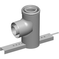 Koleno DN  60/100, 87°oporné s podperou
