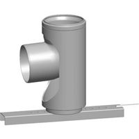 Oporné koleho 87° DN 80 s podperou
