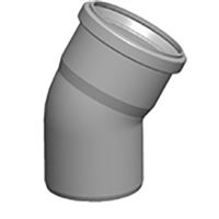 Koleno DN 60 z polypropylénu, 30°  