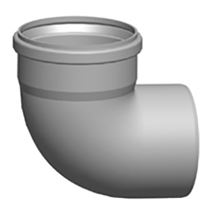 Koleno DN 200 z polypropylénu, 87° 