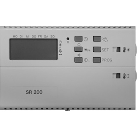 Priestorový termostat s hodinami