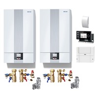 Kaskáda 2 nástenných kondenzačných kotlov CGB-2 55 a 38