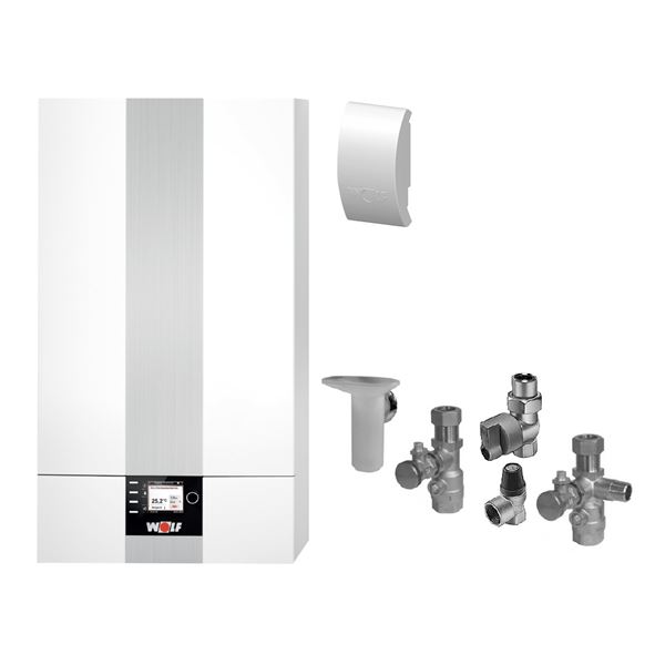 Zostava na vykurovanie a ohrev pitnej vody s  kotlom CGB-2K 20kW s prietokovým ohrevom vody