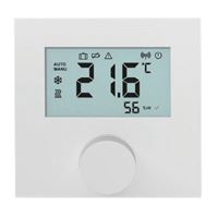 Prostorový  termostat ALPHA RDS 61011-N7, bílý, bezdrátový, nástěnný digitální