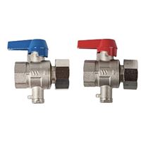 Uzatvárací guľový kohút 1" pre pripojenie snímača tepla KH-SET WMZ 1"UMx1"IG Ni