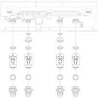 Súprava na hydraulické pripojenie s rohovými kohútmi
