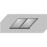 Súprava AluPlus na montáž 2 kolektorov na falcovku